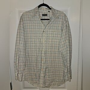 Orvis Men's Long-Sleeve Plaid Button-Up Shirt Size Large